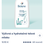 Výživné a hydratačné telové mlieko