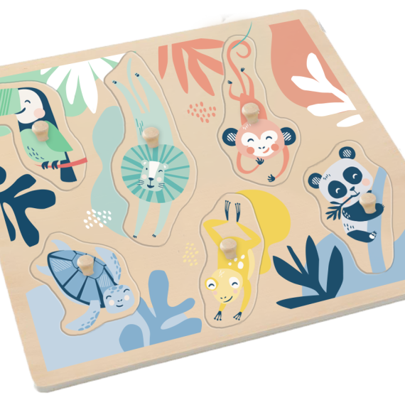 Drevené puzzle Biolane
