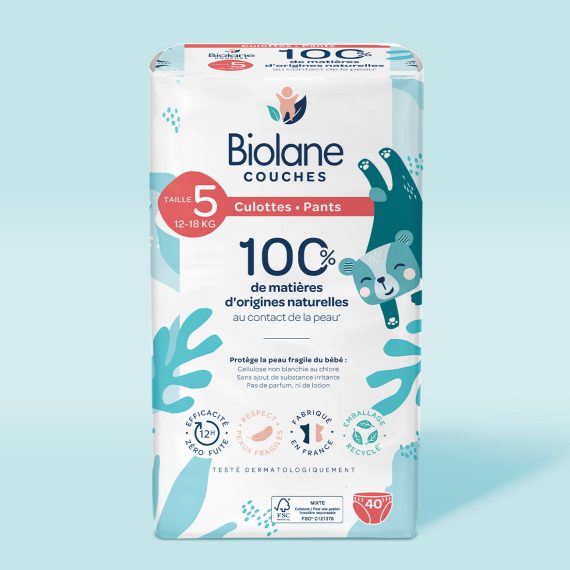 Ekologické plienkové nohavičky 5 (12-18 kg), 40 ks