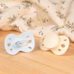 Sada 2 anatomických cumlíkov simple modré 0-6M