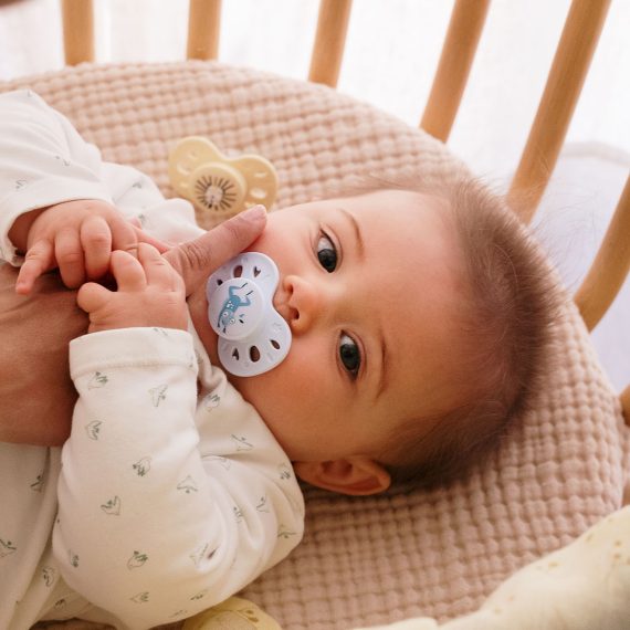 Sada 2 anatomických cumlíkov zvieratá zelené 0-6M