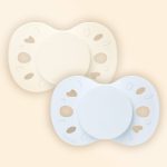 Sada 2 anatomických cumlíkov simple modré 0-6M