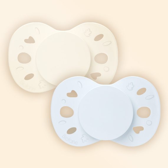 Sada 2 anatomických cumlíkov simple modré 0-6M