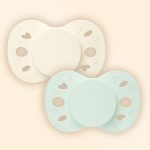 Sada 2 anatomických cumlíkov simple zelené 6-18M