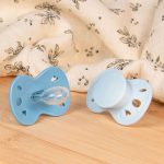 Sada 2 anatomických cumlíkov simple modré 18M+