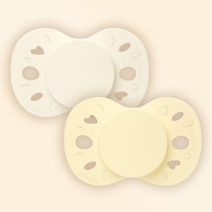 Sada 2 anatomických cumlíkov simple žlté 18M+