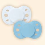 Sada 2 anatomických cumlíkov simple modré 18M+