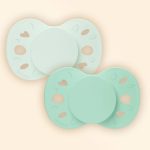 Sada 2 anatomických cumlíkov simple zelené 18M+